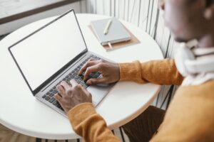 african-american-man-working-from-home